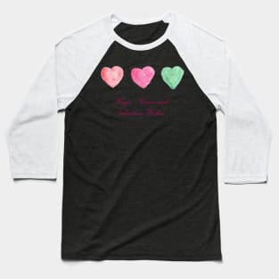 Hug, Kisses and Valentine Wishes Baseball T-Shirt